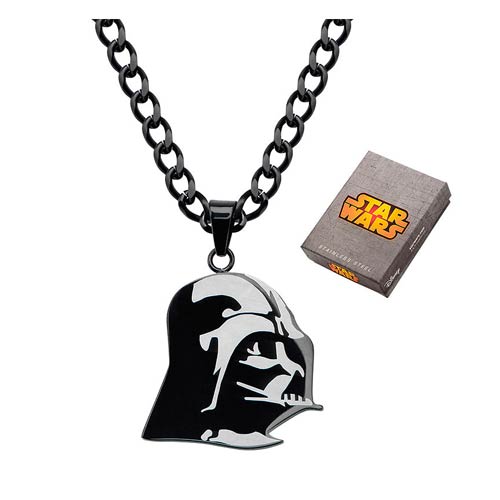 Star Wars Darth Vader Etched Pendant Necklace