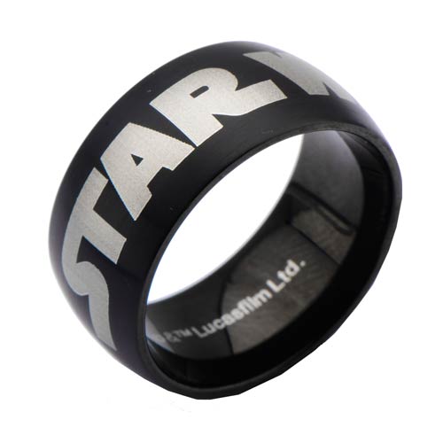 Star Wars Black Logo Ring