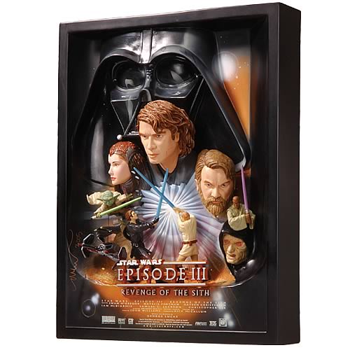 Star Wars Revenge of the Sith Style A Movie Poster Sculpture - Code 3 Collectibles - Star Wars ...