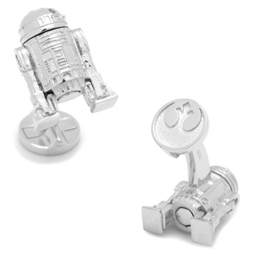 Star Wars R2-D2 3D Sterling Silver Cufflinks