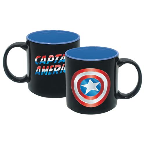 Captain America Iridescent 20 Oz Ceramic Mug Icup Captain America Mugs At Entertainment Earth