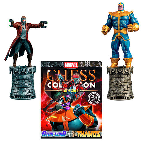 Marvel Star-Lord and Thanos Special Chess Piece and Magazine