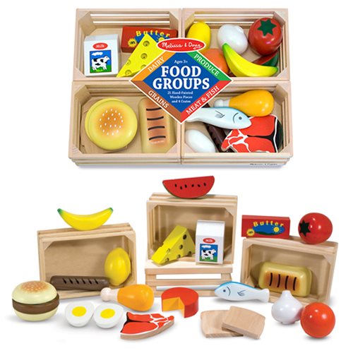 Food Groups Wooden Play Set
