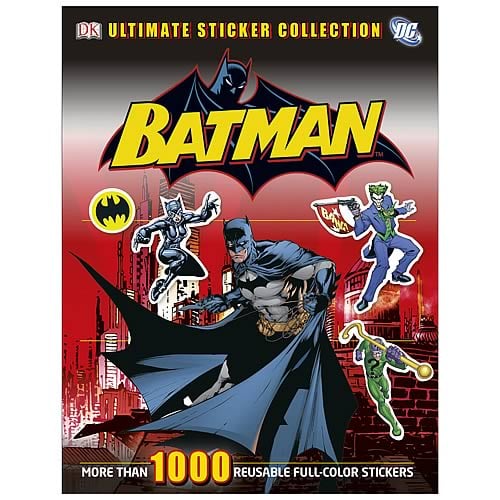 Batman's utility belt is no match for this ultimate sticker collection! The sticker book has 96 pages chock-full of all things Batman, including more than 1,000 reusable stickers. Create your own scenes with all of Batman's arch enemies and allies from the Batman universe! Order yours today!