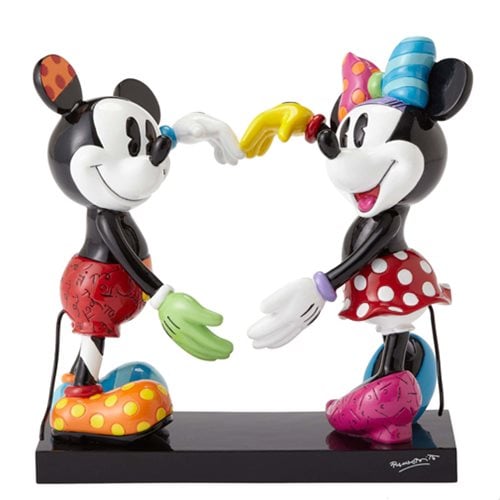 Disney Mickey Mouse and Minnie Mouse Statue by Romero Britto