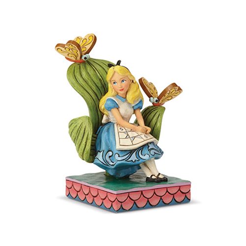 Disney Traditions Alice In Wonderland Curiouser and Curiouser Statue by Jim Shore