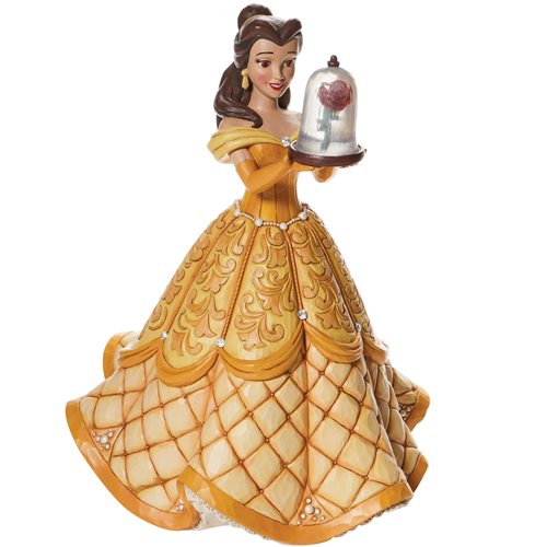 Disney Traditions Beauty and the Beast Belle Deluxe A Rare Rose by Jim Shore Statue
