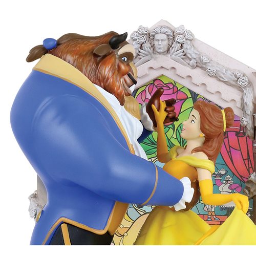 Disney Showcase Beauty and the Beast Belle and Beast Light-Up Statue