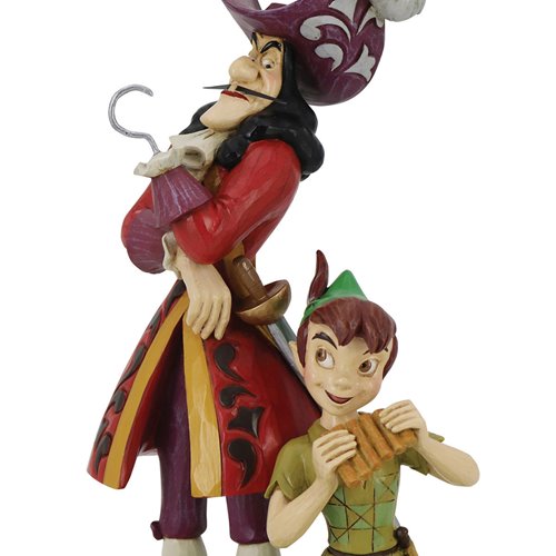 Disney Traditions Peter Pan Peter Pan and Captain Hook Good vs. Evil Devious and Daring by Jim Shore Statue
