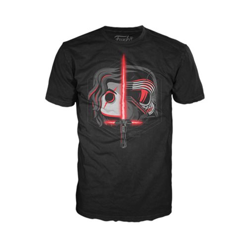 Star Wars: The Last Jedi Kylo Ren Head Split Pop! T-Shirt