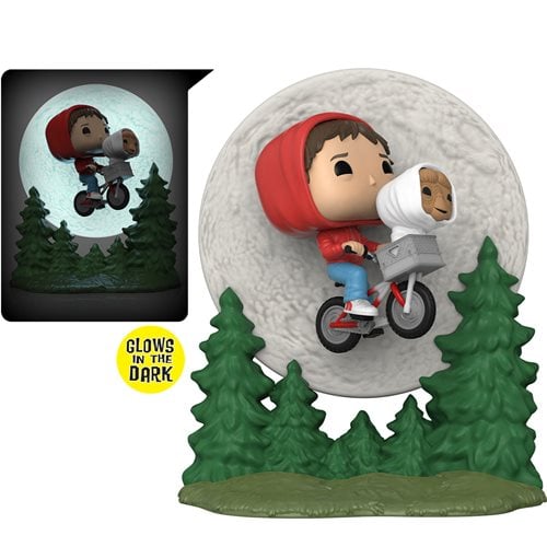 E.T. 40th Anniversary Elliot and ET Flying Glow-in-the-Dark Pop! Moment