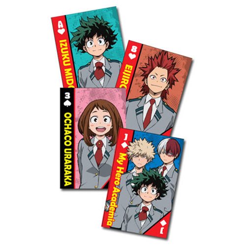 My Hero Academia School Uniforms Group Playing Cards