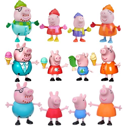 Peppa Pig Peppa's Adventures Family Figure 4-Pack Wave 4 Case of 4