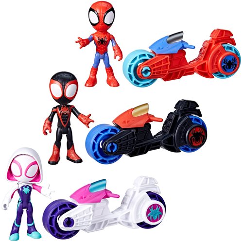 Spidey and His Amazing Friends Figure Motorcycle Wave 1 -  Spider-Man