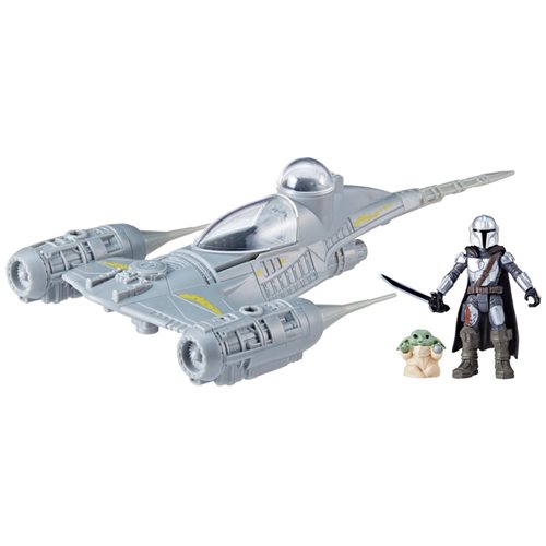 Star Wars Mission Fleet The Mandalorian and The Child with N-1 Starfighter Vehicle