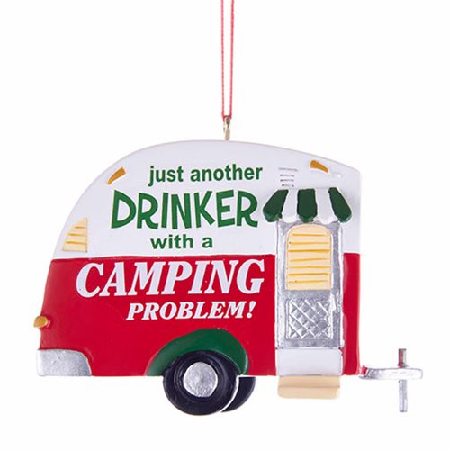 Camping Problem Trailer 2 1/2-Inch Resin Ornament