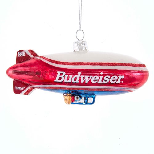 Budweiser Blimp 4 1/2-Inch Glass Ornament