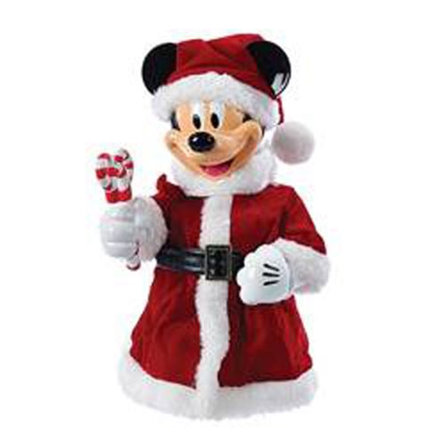 Santa Mickey Mouse with Bendable Arms 10-Inch Tabletop Piece Statue