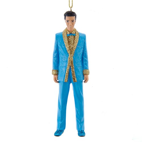 Elvis Presley in Blue Lam Suit 5-Inch Resin Ornament