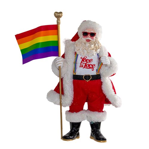 Santa Claus Love Is Love Pride 10-Inch Statue