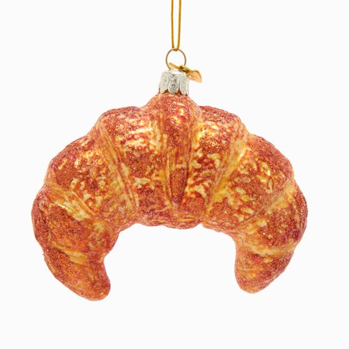 Noble Gems Croissant 4-Inch Glass Ornament