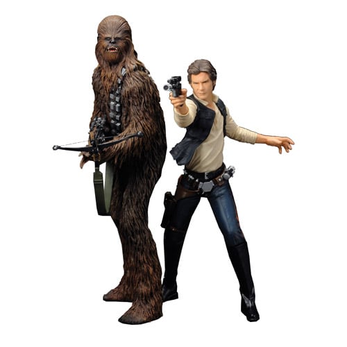 Star Wars Han Solo and Chewbacca ArtFx+ Statue