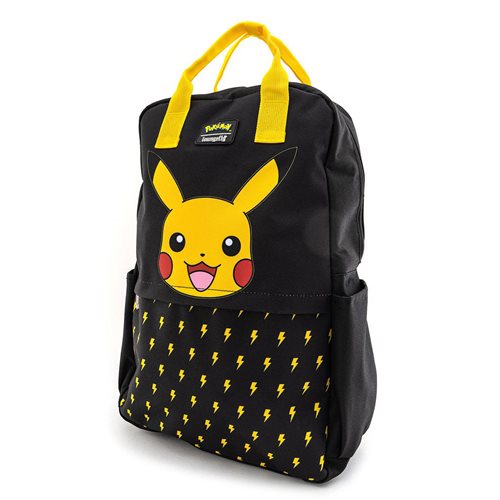 Pokemon Lightning Bolt Pikachu Nylon Square Backpack