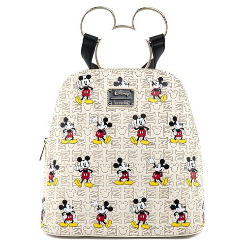 Disney Mickey Mouse Poses with Mickey Head Hardware Backpack