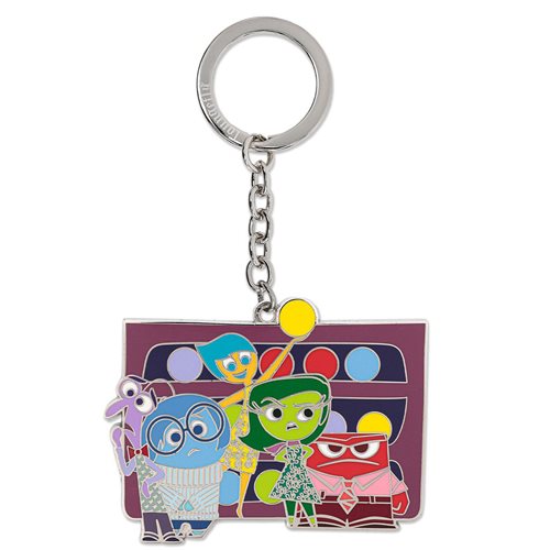 Inside Out Emotions Group 2 1/2-Inch Enamel Key Chain