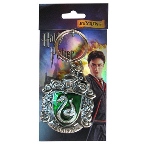 Harry Potter Slytherin Crest Pewter Key Chain
