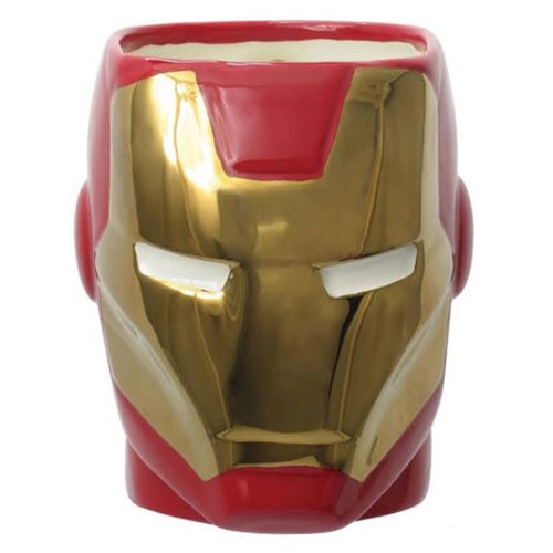 Iron Man Head Ceramic Molded Mug