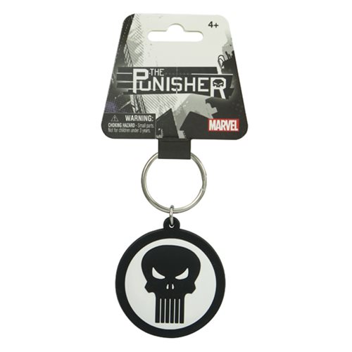 Punisher Marvel Extreme Logo Soft Touch Key Chain