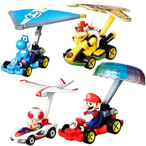 Mario Kart Hot Wheels Gliders Mix 1 2024 Vehicle Case of 4 -  Super Mario Bros.