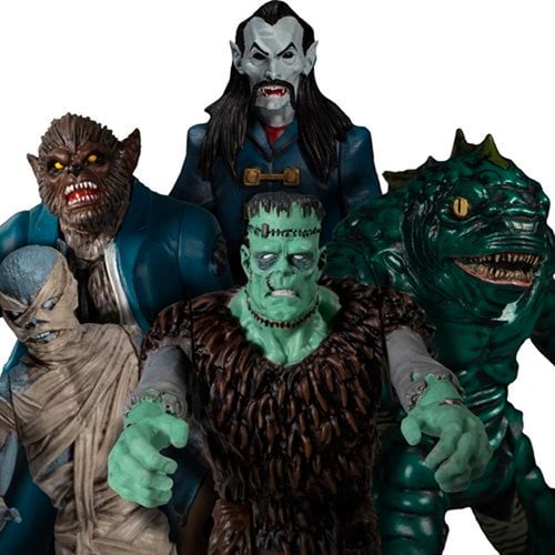 Mezco's Monsters Tower of Fear 5 Points Action Figures Deluxe Set -  Horror