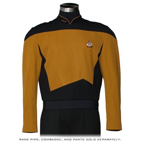 Star Trek TNG Services Mustard Premier Line Tunic