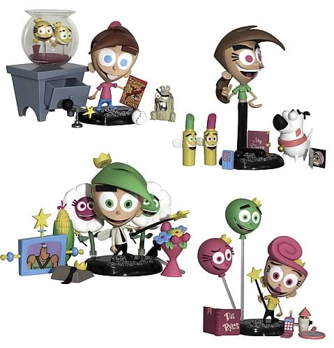 Fairly Odd Parents Oddparents Case Figures Action Toys Palisades Entertainm...