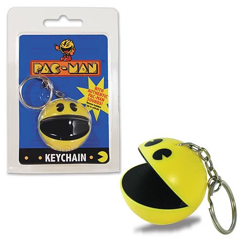 PAC-MAN Keychain Mini Arcade Game – Retro Handheld LCD Game With Original Sounds & 4 Modes