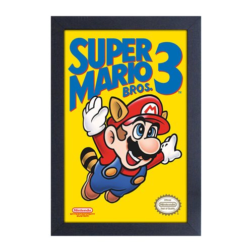 Super Mario Bros. 3 Cartridge Cover Framed Art Print