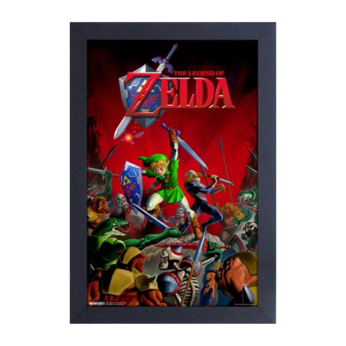 The Legend of Zelda Battle Framed Art Print