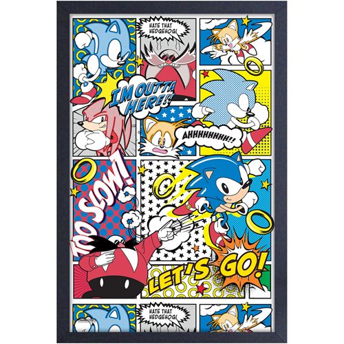 Sonic the Hedgehog Comic Framed Art Print