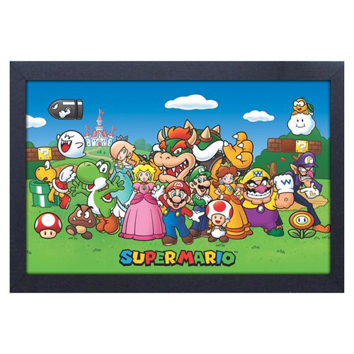 Super Mario Bros. Characters Framed Art Print