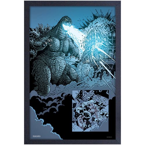 Godzilla Beam Framed Art Print