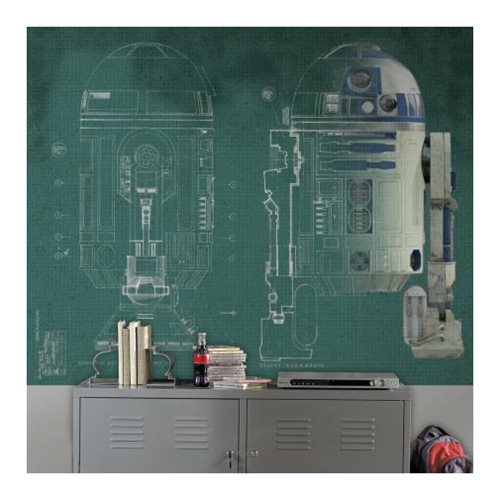 Star Wars R2-D2 Ultra-Strippable Prepasted Mural