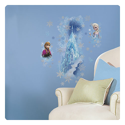 Disney Frozen Ice Palace with Elsa and Anna Peel and Stick Giant Wall Decal