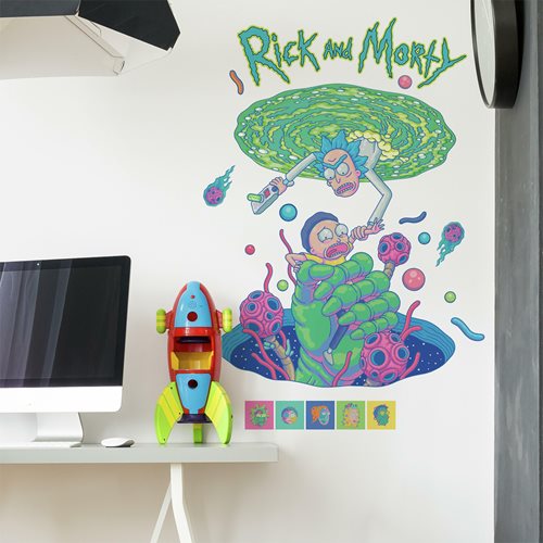 Rick and Morty Portal Peel and Stick Giant Wall Decals