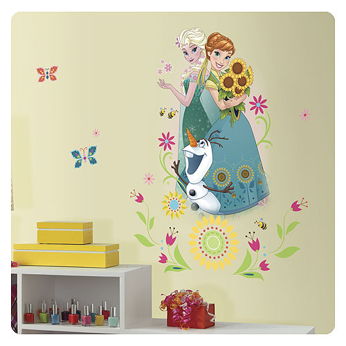 Disney Frozen Fever Group Peel and Stick Giant Wall Graphic