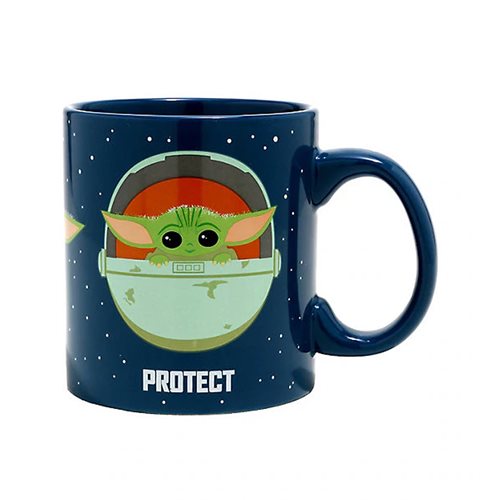 Star Wars: The Mandalorian Protect Attack Snack 20 oz. Mug