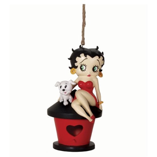 Betty Boop with Pudgy the Dog Birdhouse