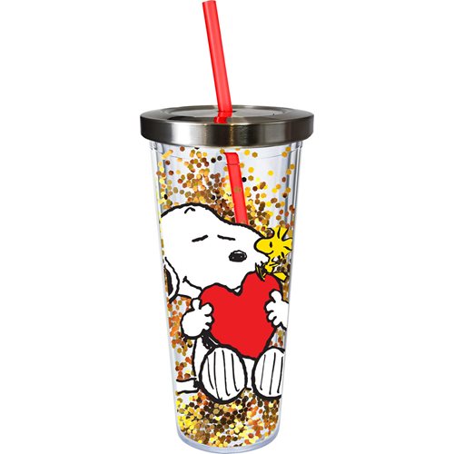 Harry Potter Constellations Glitter 20 oz. Acrylic Cup with Straw