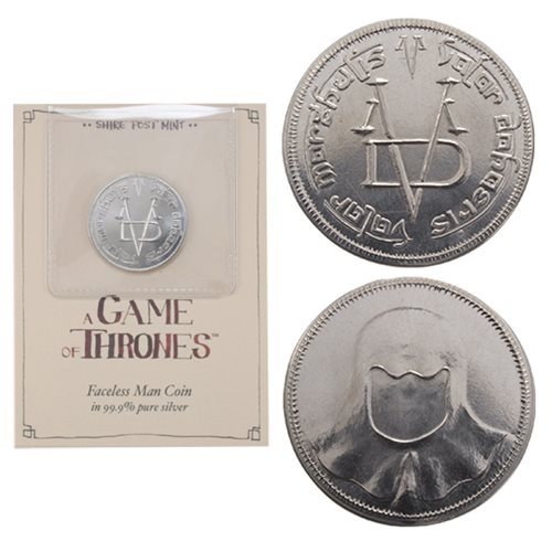 Game of Thrones Pure Silver Faceless Man Coin